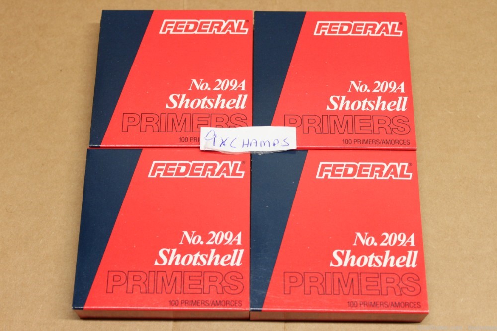 400 Ct Federal 209A Magnum Shotshell Muzzleloader primers-img-0
