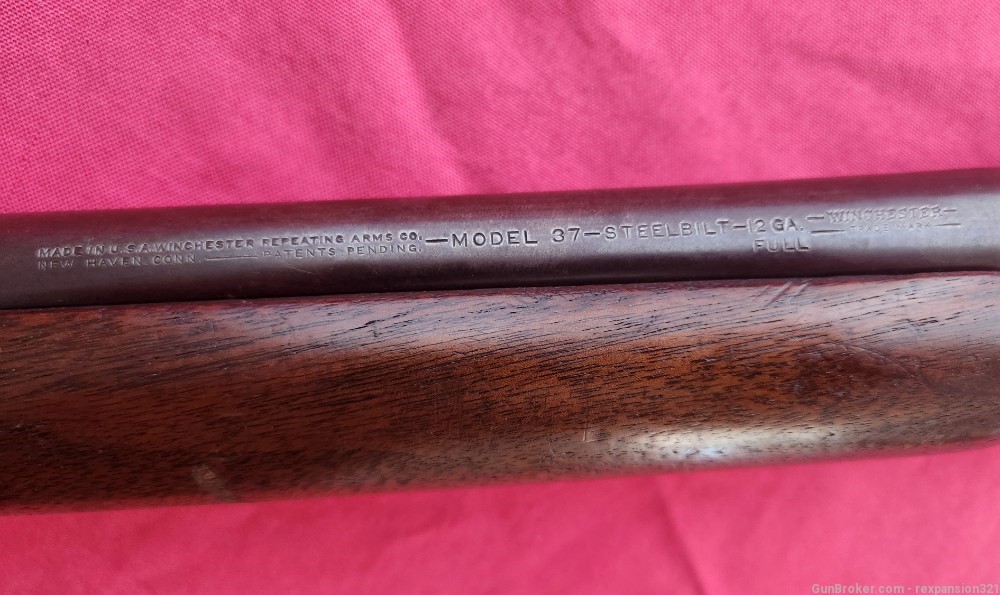 RARE WINCHESTER 37 12 GAUGE  FIRST YEAR RED LETTER  PIGTAIL 30in -img-8