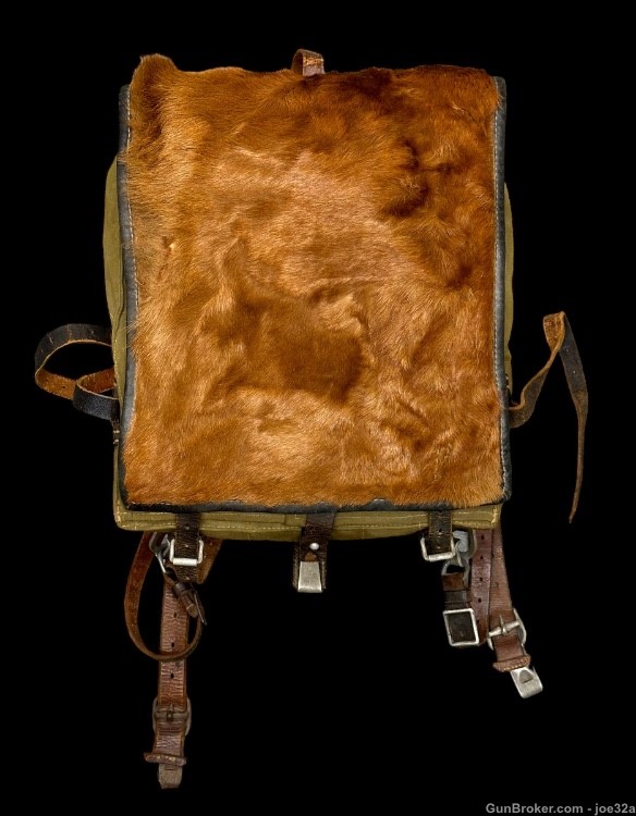 WW2 German Pony Fur Backpack EARLY 1937 WWII uniform ruck field gear hair -img-0