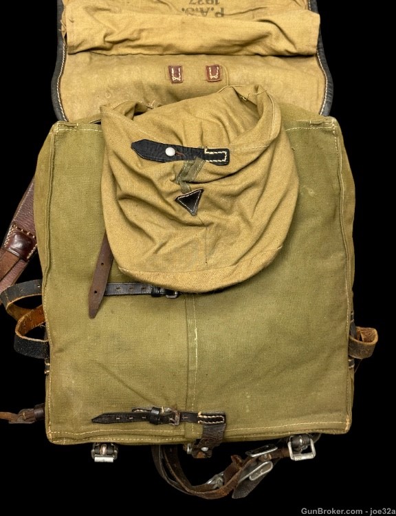 WW2 German Pony Fur Backpack EARLY 1937 WWII uniform ruck field gear hair -img-7