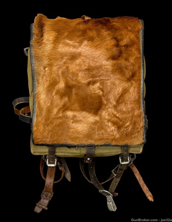 WW2 German Pony Fur Backpack EARLY 1937 WWII uniform ruck field gear hair -img-8
