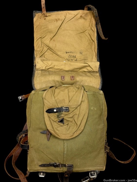 WW2 German Pony Fur Backpack EARLY 1937 WWII uniform ruck field gear hair -img-5