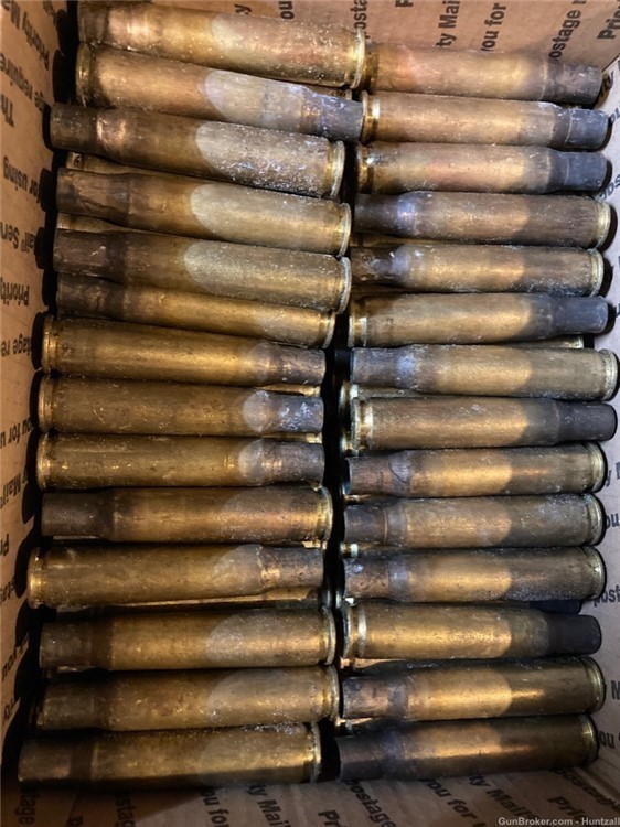 100 Raw 50 cal Brass Shells Once Fired LC Free Shipping-img-0