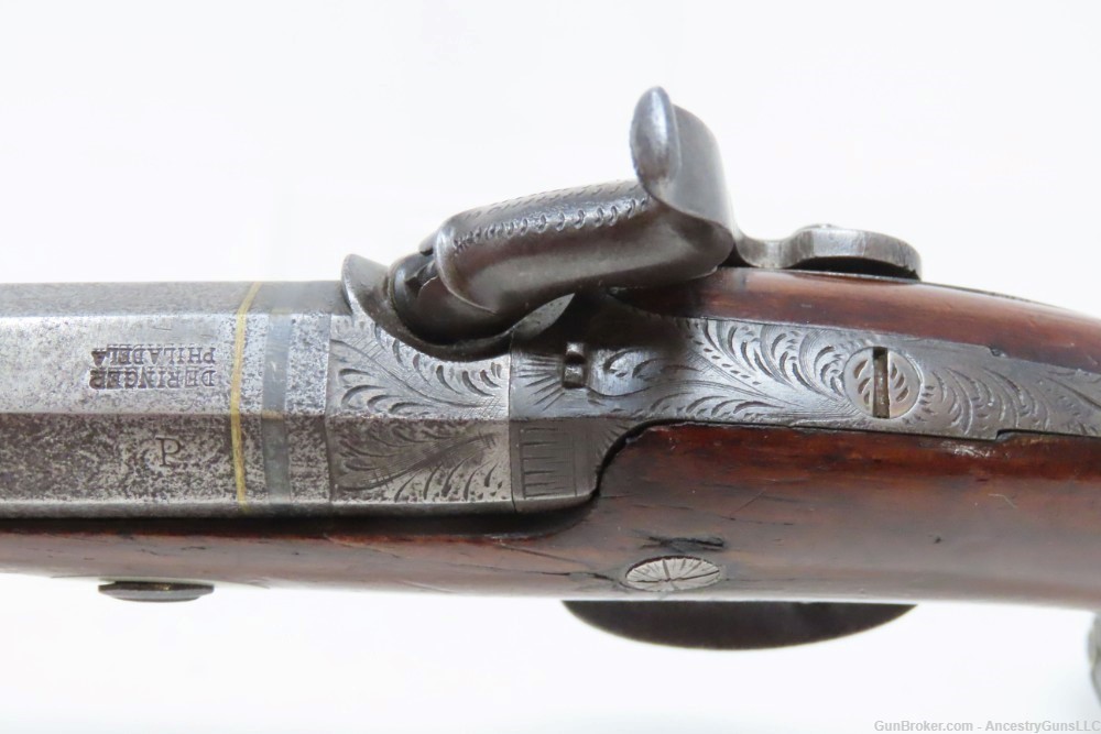 MEMPHIS TN FH CLARK Antique DERINGER 1850s .45 Pistol Philadelphia Southern-img-8