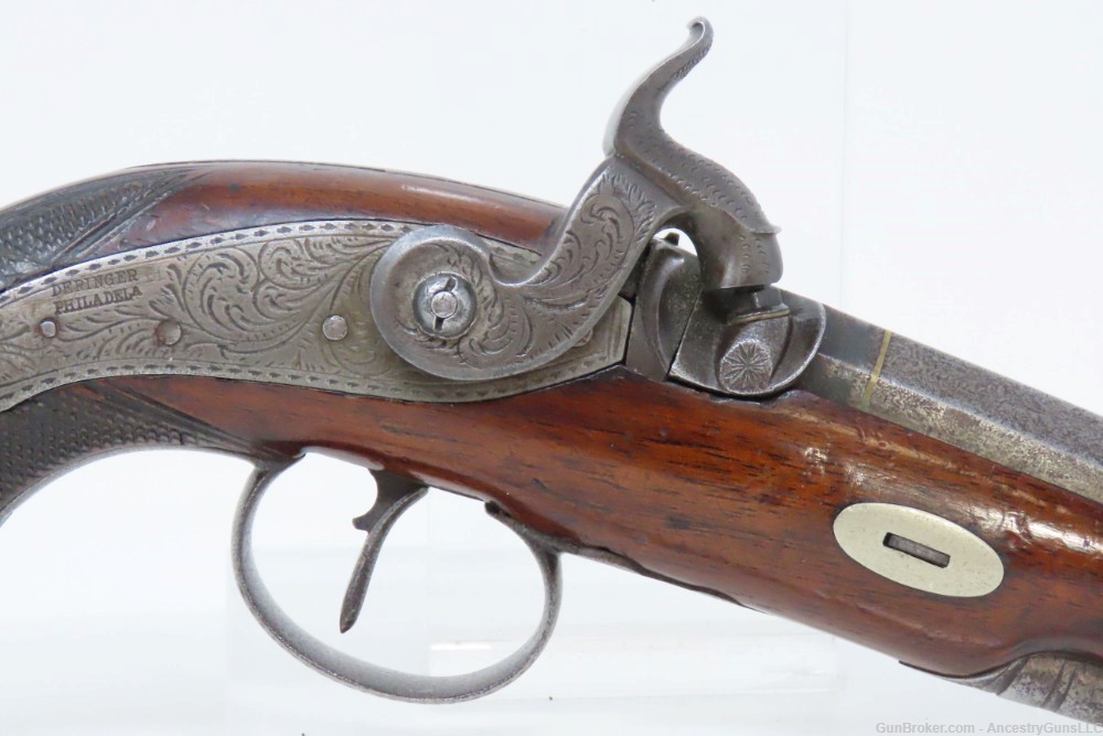 MEMPHIS TN FH CLARK Antique DERINGER 1850s .45 Pistol Philadelphia Southern-img-3