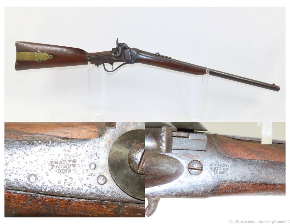 John Brown Sharps/BEECHER’S BIBLE’s Sharps Model 1853 SLANT BREECH Carbine -img-0
