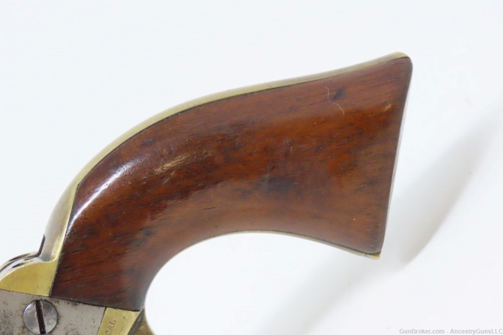 c1873 mfr Antique COLT Pocket NAVY Revolver .38 STAGECOACH ROBBERY Cylinder-img-2