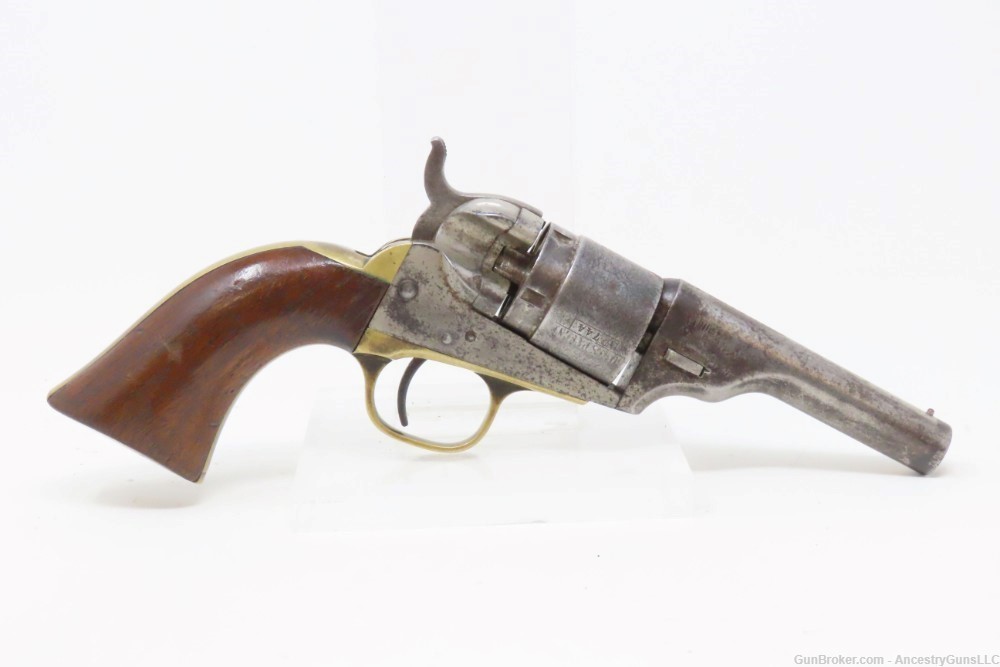 c1873 mfr Antique COLT Pocket NAVY Revolver .38 STAGECOACH ROBBERY Cylinder-img-14