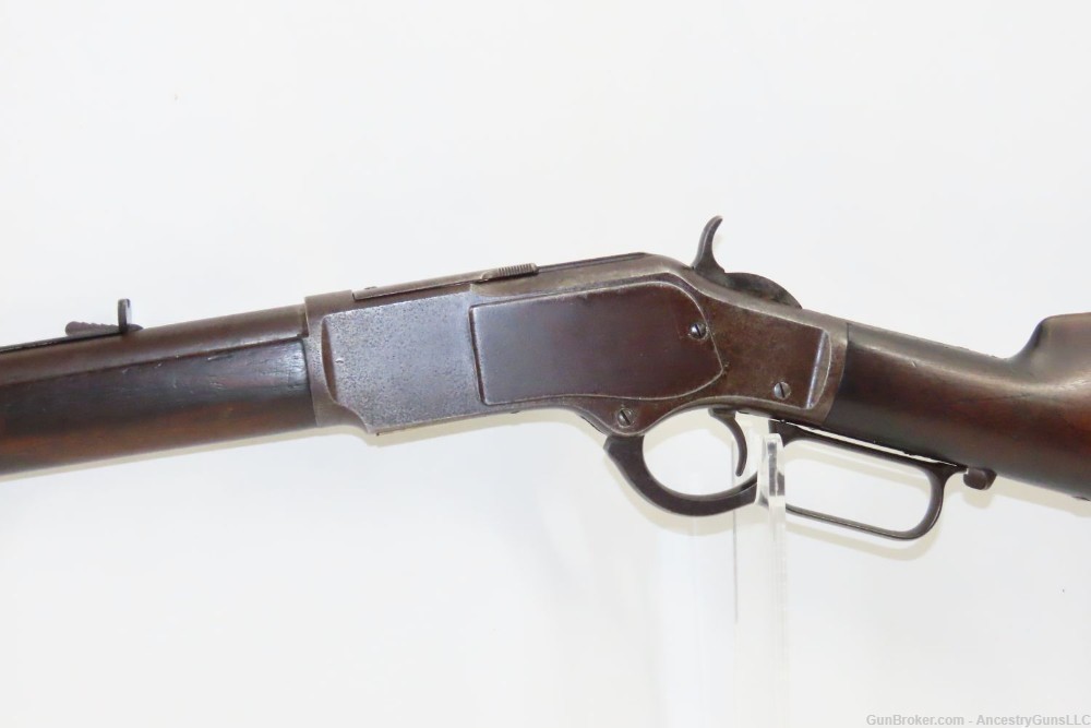 ½ Mag, Shotgun Butt Antique WINCHESTER Model 1873 Lever Action .44 Caliber -img-3