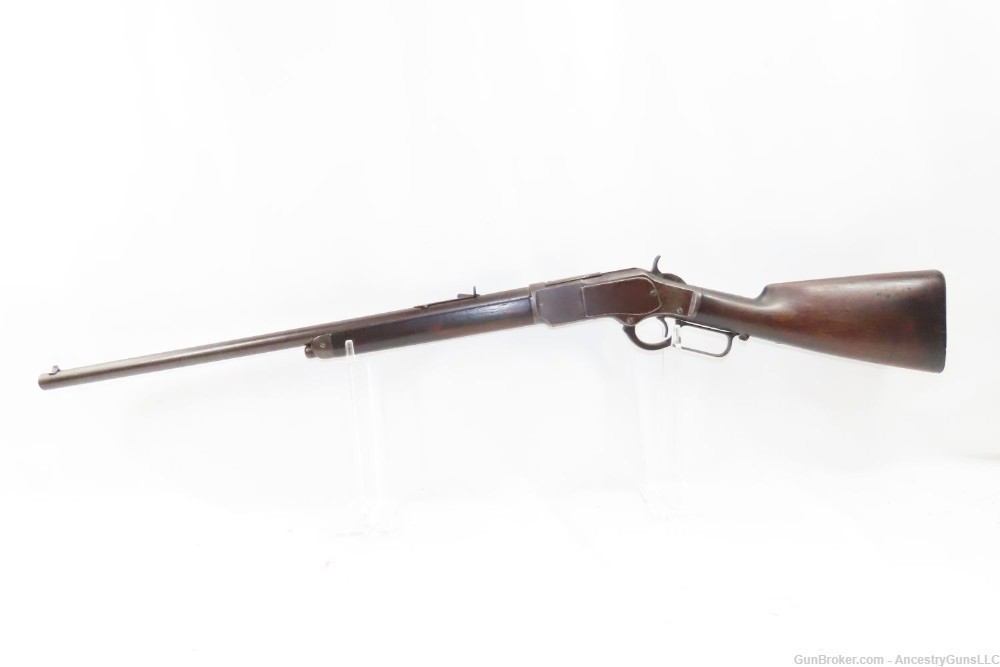 ½ Mag, Shotgun Butt Antique WINCHESTER Model 1873 Lever Action .44 Caliber -img-1