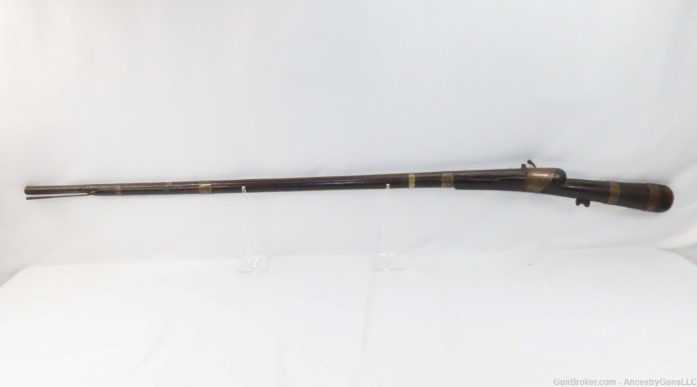 Engraved MASSIVE 1700s Antique Indian TORADAR MATCHLOCK .71 Caliber Musket -img-14