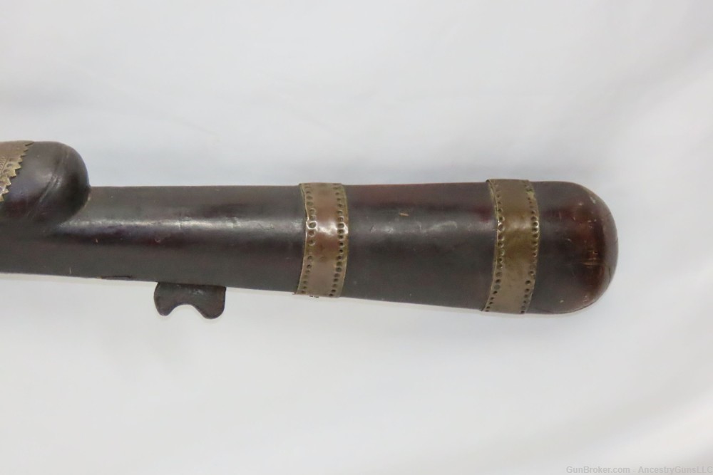 Engraved MASSIVE 1700s Antique Indian TORADAR MATCHLOCK .71 Caliber Musket -img-15
