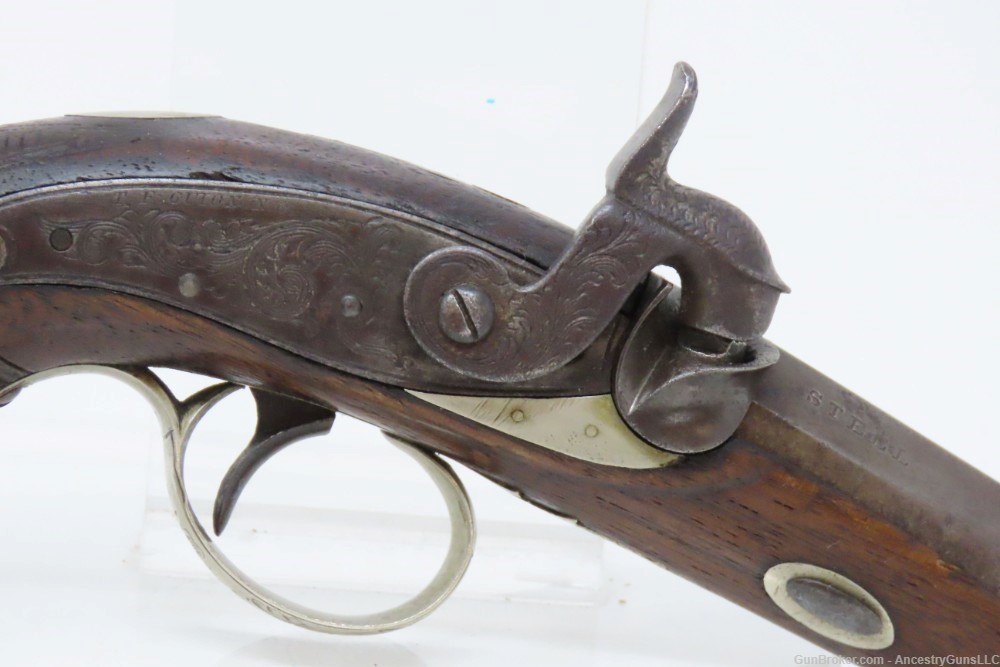 NEW ORLEANS Thomas Guion Antique WURFFLEIN Phil Deringer Pistol .45 Caliber-img-3