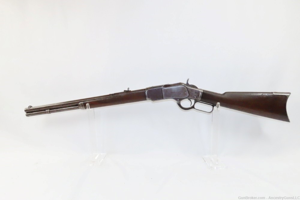 1884 WINCHESTER Model 1873 .38-40 WCF SHORT Rifle Antique-img-1