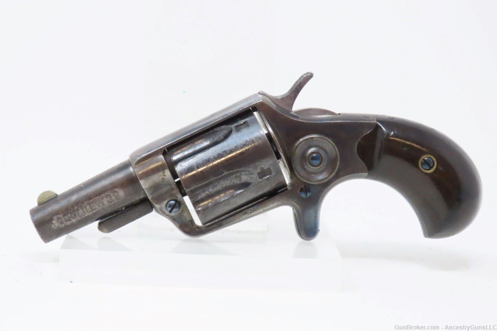 CASED London Proofed Antique COLT NEW LINE .38 Cal. ETCHED PANEL Revolver  -img-5