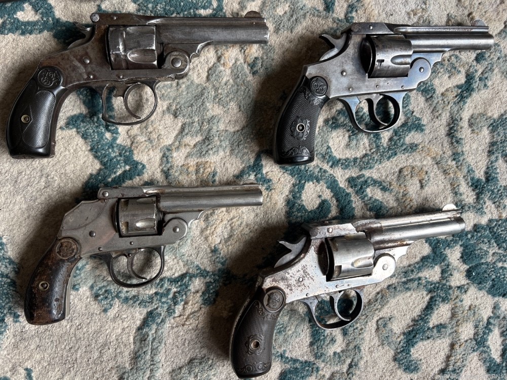 7 various Tip Up Revolvers Old Manufactured.-img-8