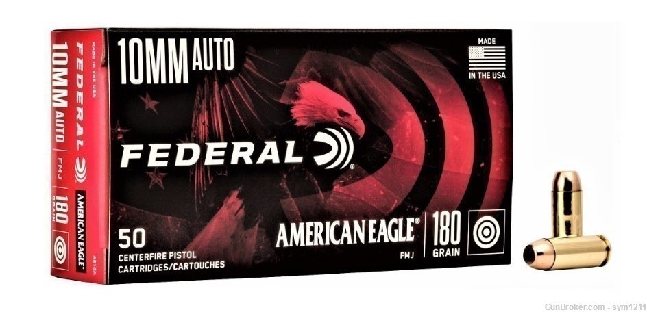 1000 Rnds Federal American Eagle 10MM 180 Gr FMJ   Factory NEW Ammunition-img-1