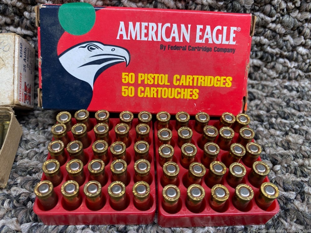 Lot Of Winchester & Federal 25 Auto Full Metal Jacket 170 Rounds -img-4
