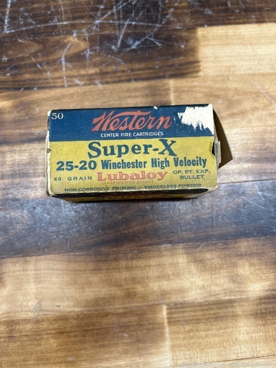 Western Super X 25-20 Empty Box-img-0
