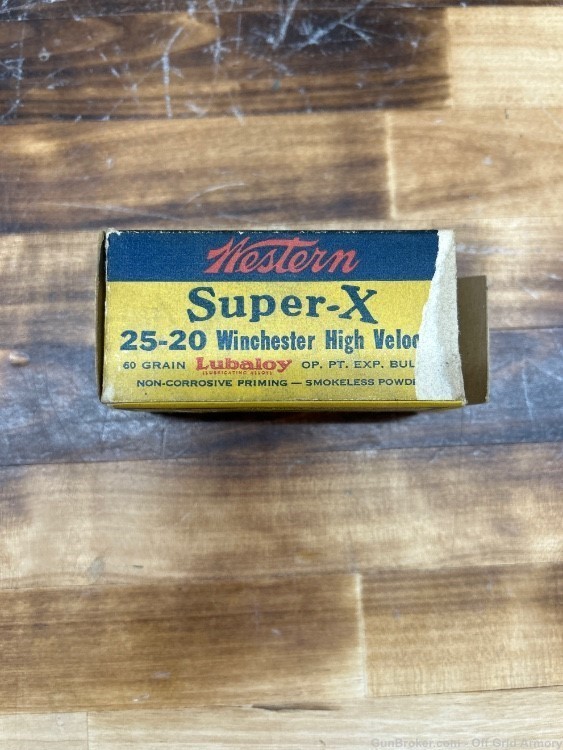 Western Super X 25-20 Empty Box-img-1