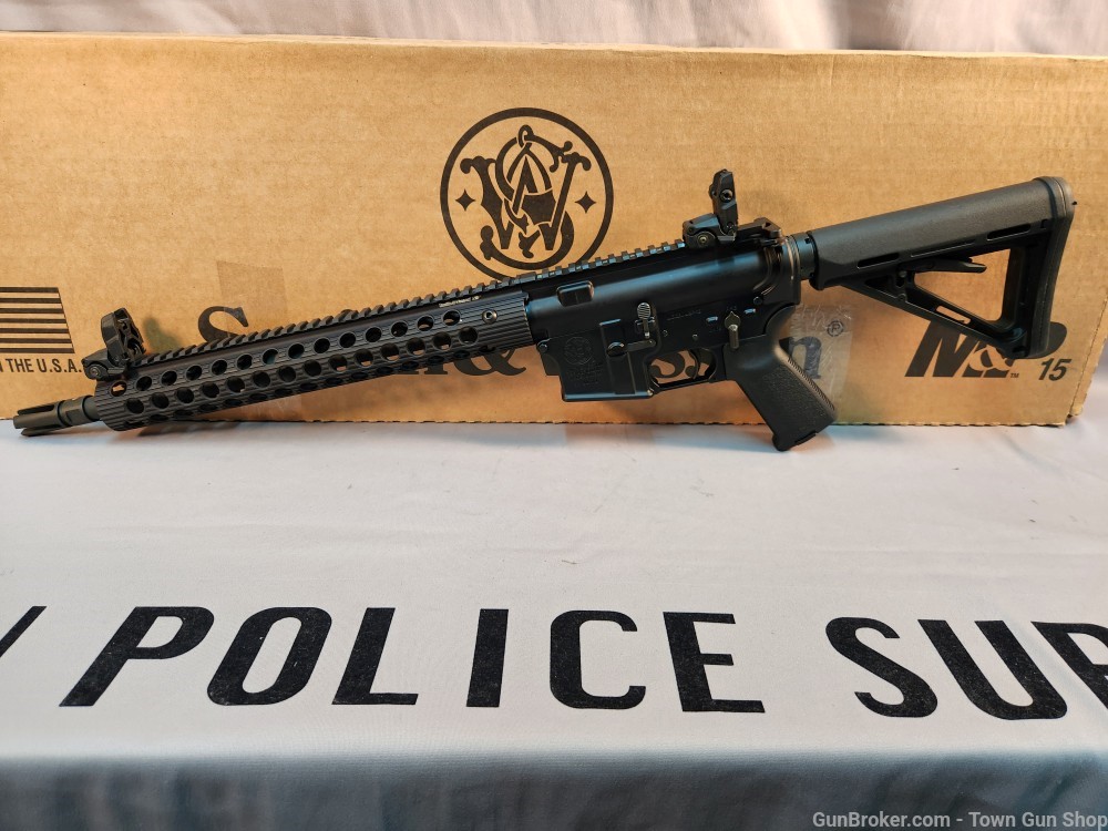 SMITH & WESSON M&P15TS 5.56 14.5 PINNED USED! PENNY AUCTION!-img-8