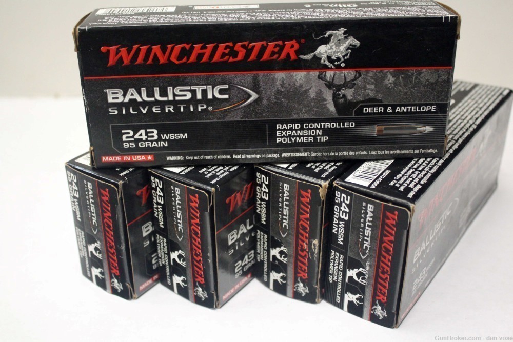 Winchester 243 wssm ballistic tip WSSM 95gr 20 rounds -img-0