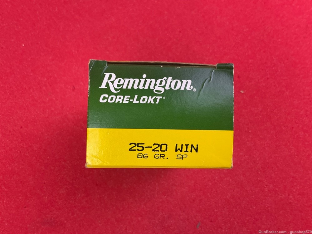 Remington 25-20 WCF Winchester 86 Grain Soft Point SP 50 Round Box 1892 92 -img-0