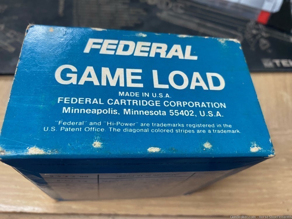 Vintage Federal Game Load 12 Gauge 8 20rds 2.75"-img-5