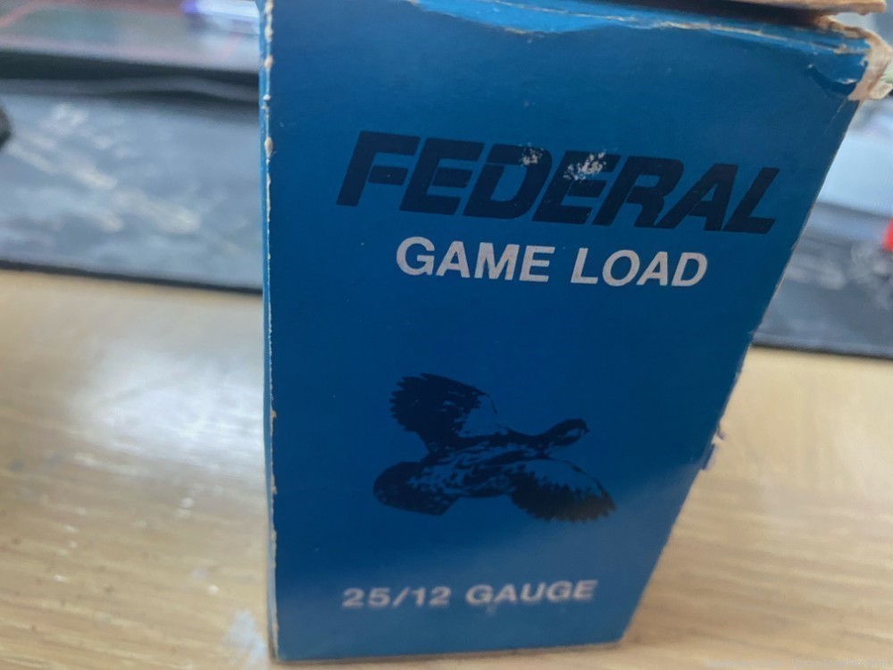 Vintage Federal Game Load 12 Gauge 8 20rds 2.75"-img-4