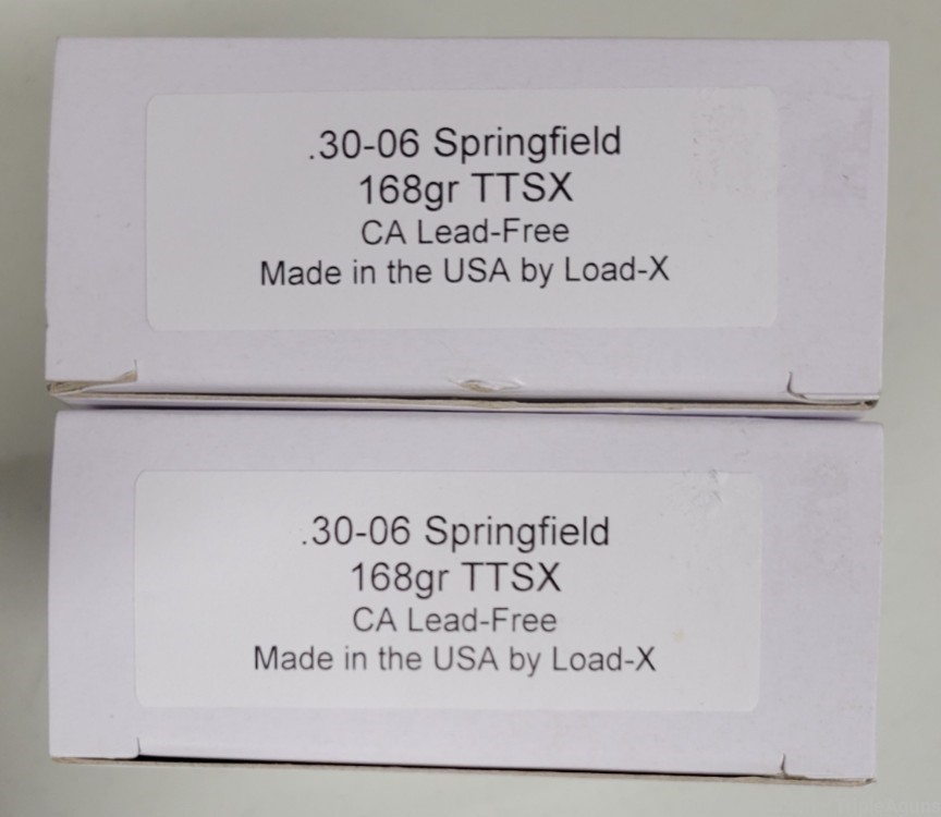 Load-X 30-06 Springfield 168gr TTSX lead free lot of 40rds-img-0