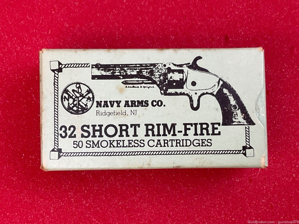 Vintage Navy Arms Blue Box 32 RF Short Rimfire 50 In Box Stevens WInchester-img-0