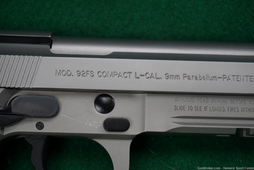 Beretta 92FS Compact L INOX Type M9A1 9 9mm 13-Round $.01 Start-img-14