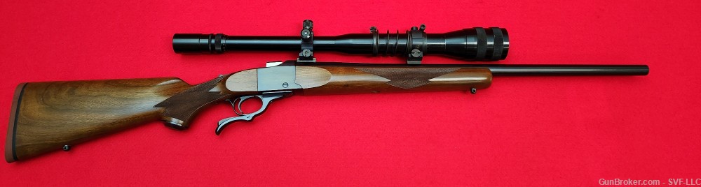 1983 Ruger No. 1 Single Shot Rifle 6MM Rem 24" w/ Tasco 6-18x40 (NICE)-img-0