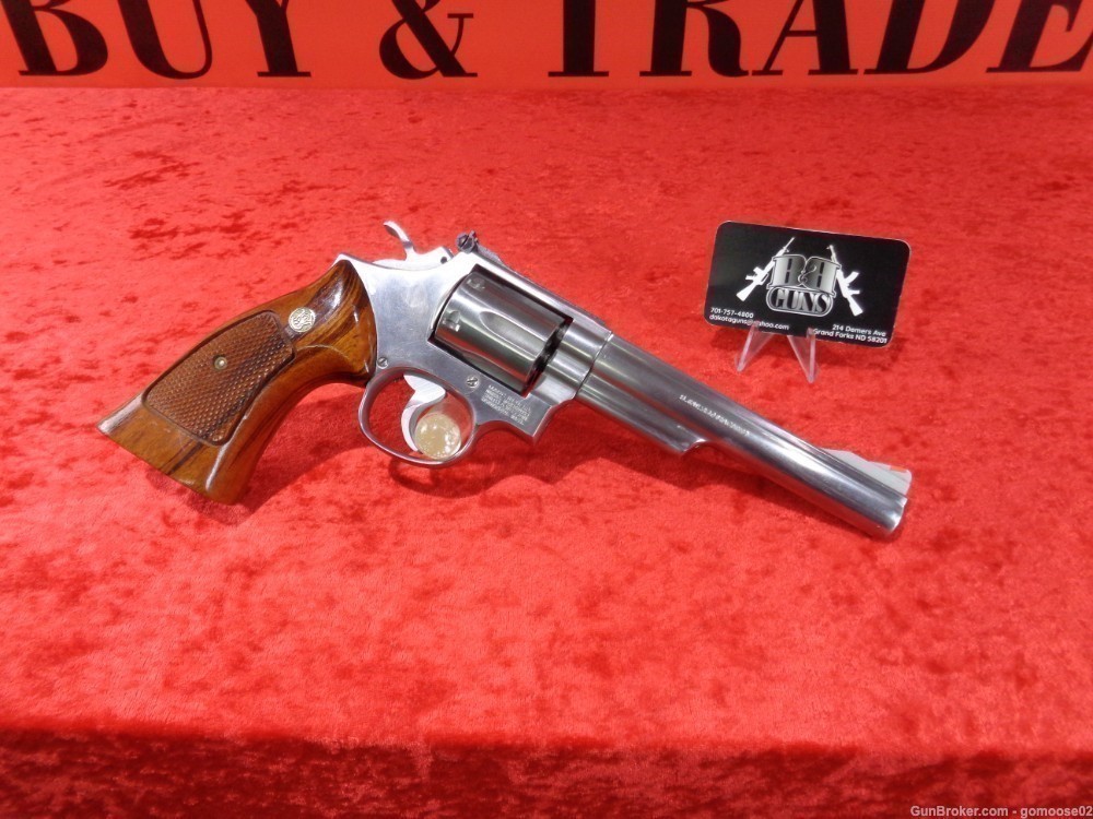 S&W Model 66 357 Magnum Combat Mag Stainless Smith Wesson PRE LOCK WE TRADE-img-3