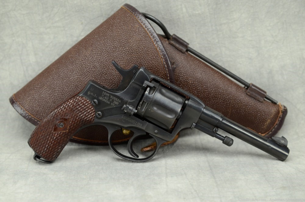 Imperial 1912 Tula 1895 Nagant Revolver w/ Holster-img-1