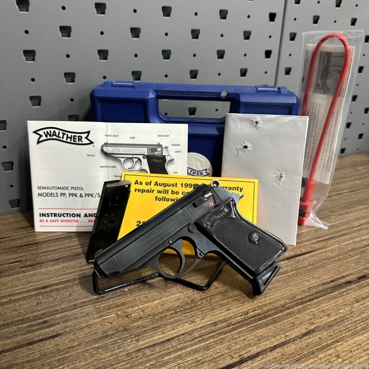 Walther PPK .380 ACP w/ Original Box Test Target Manual PENNY AUCTION!-img-0