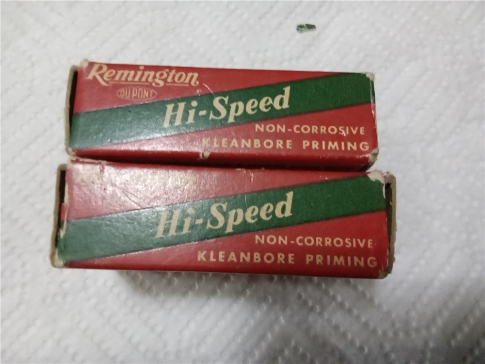 Vintage-2 boxes Remington Hi-Speed Kleanbore 22 short ammo-img-1