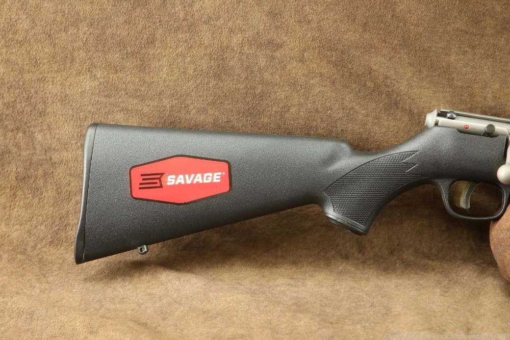 Savage 93R17 Bolt Action Rifle with Scope Mounts-img-3