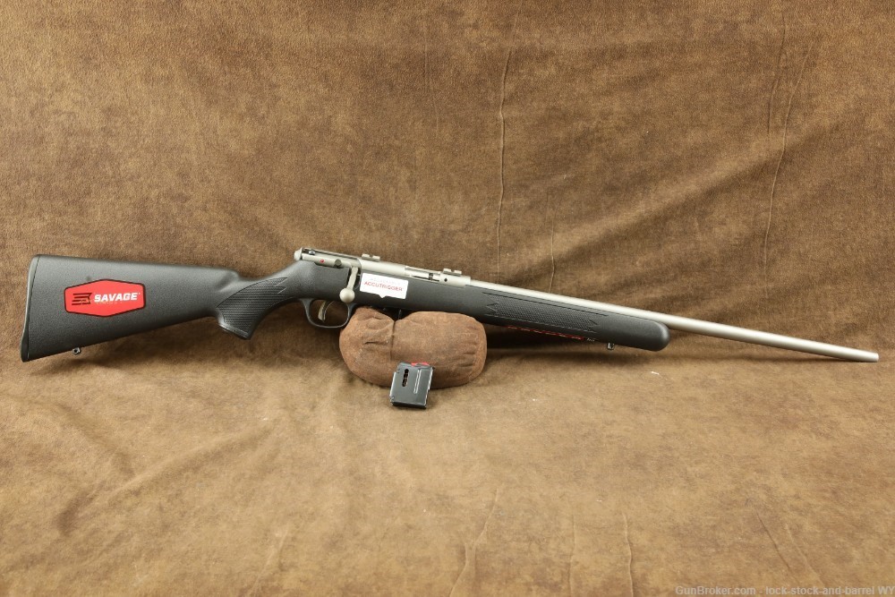 Savage 93R17 Bolt Action Rifle with Scope Mounts-img-2