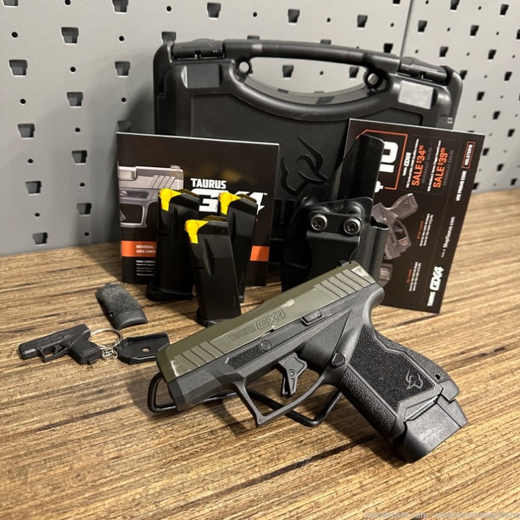 Taurus GX4 9mm 3" ODG Slide 4 Mags + Holster + Box! PENNY AUCTION!-img-0