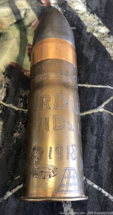 Two 37mm PDP Trench Art Shells - Hotchkiss Cannon-img-2