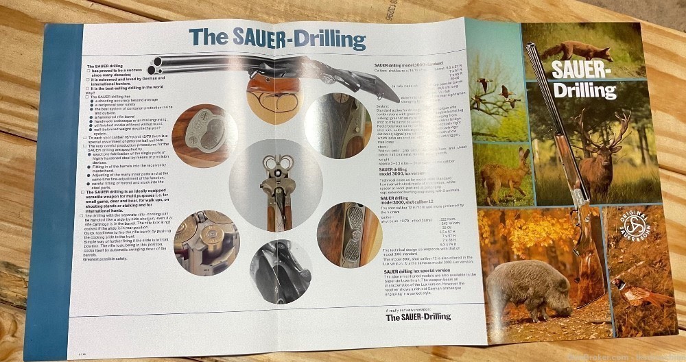 JP Sauer & Sohn Drilling dealer catalog trifold color original-img-3