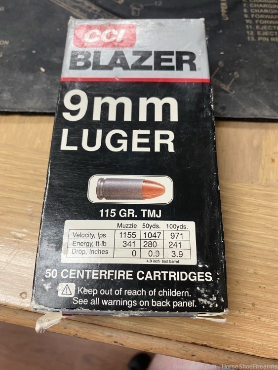 Vintage CCI Blazer 9mm 50rd 115gr TMJ-img-0