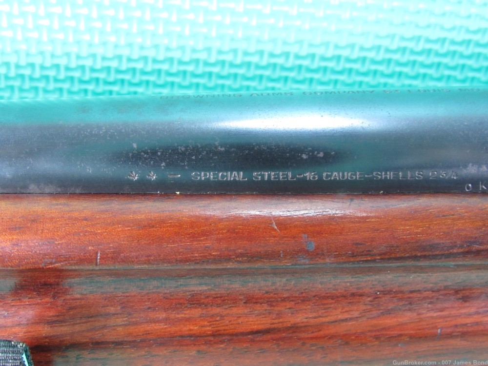 Browning A5 Belgian Made 16 Gauge Improved Cylinder 25” Sweet Sixteen Early-img-20