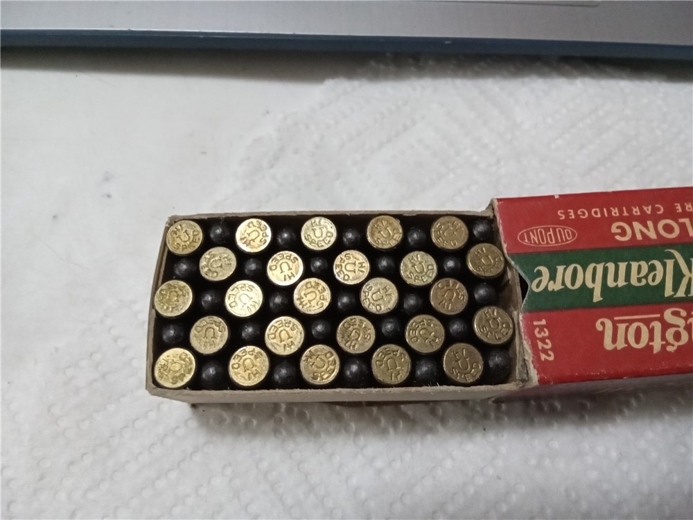 Vintage Remington Hi-Speed Kleanbore 22 long ammo-full box-img-5