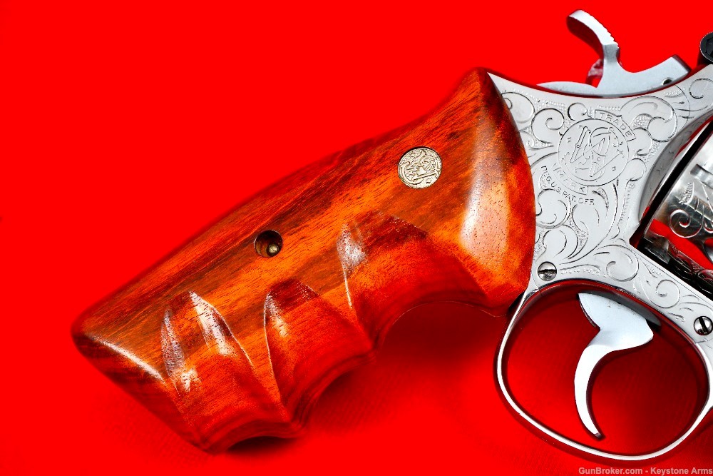 Spectacular Engraved S&W 629 6" Pinned Barrel .44 MAG w/ Lew Horton Combats-img-8