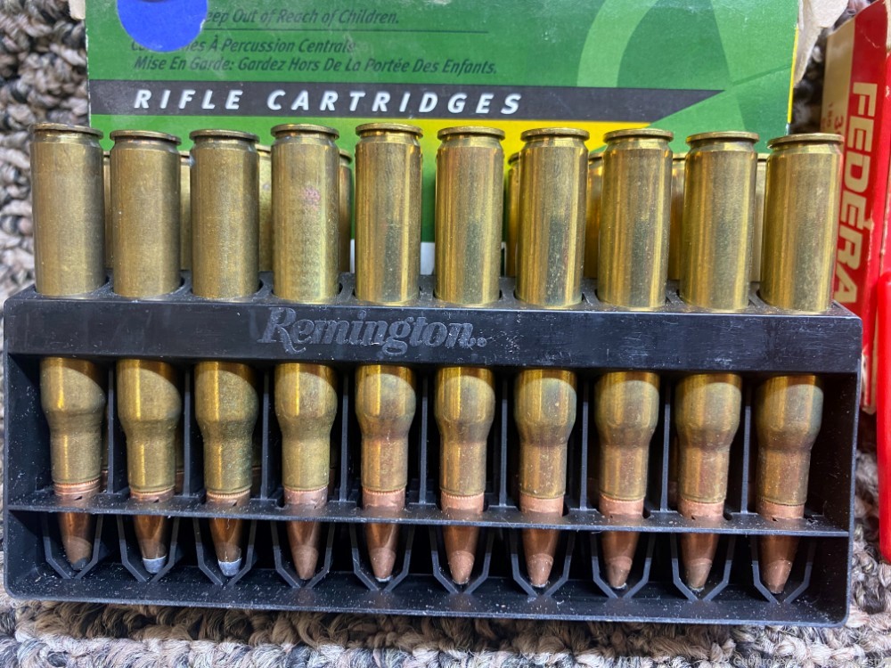 Lot Of Factory/Reloaded 30-06 SPRG Soft Points REM WIN & Federal 50 Rounds -img-1