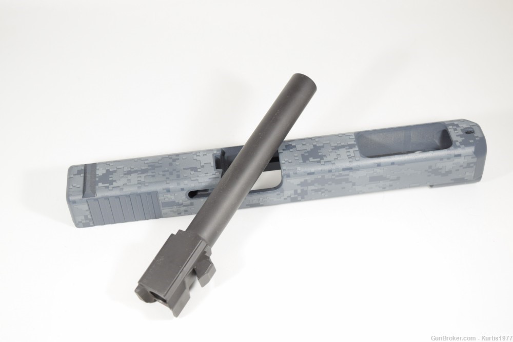 OEM Glock 34 Slide Gen 4 with Barrel Cerakote Digital Camo Grey-img-6