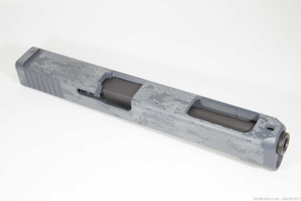 OEM Glock 34 Slide Gen 4 with Barrel Cerakote Digital Camo Grey-img-1