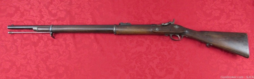 NICE AND UNUSUAL ENGLISH SNIDER POILVACHE MODEL 1853 67 SHORT RIFLE -img-1